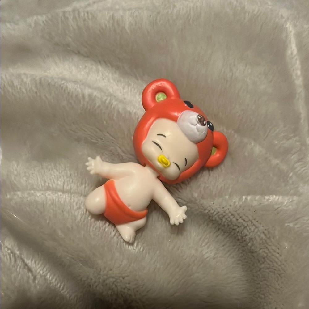 Cute Bear Costume Baby Figurine
